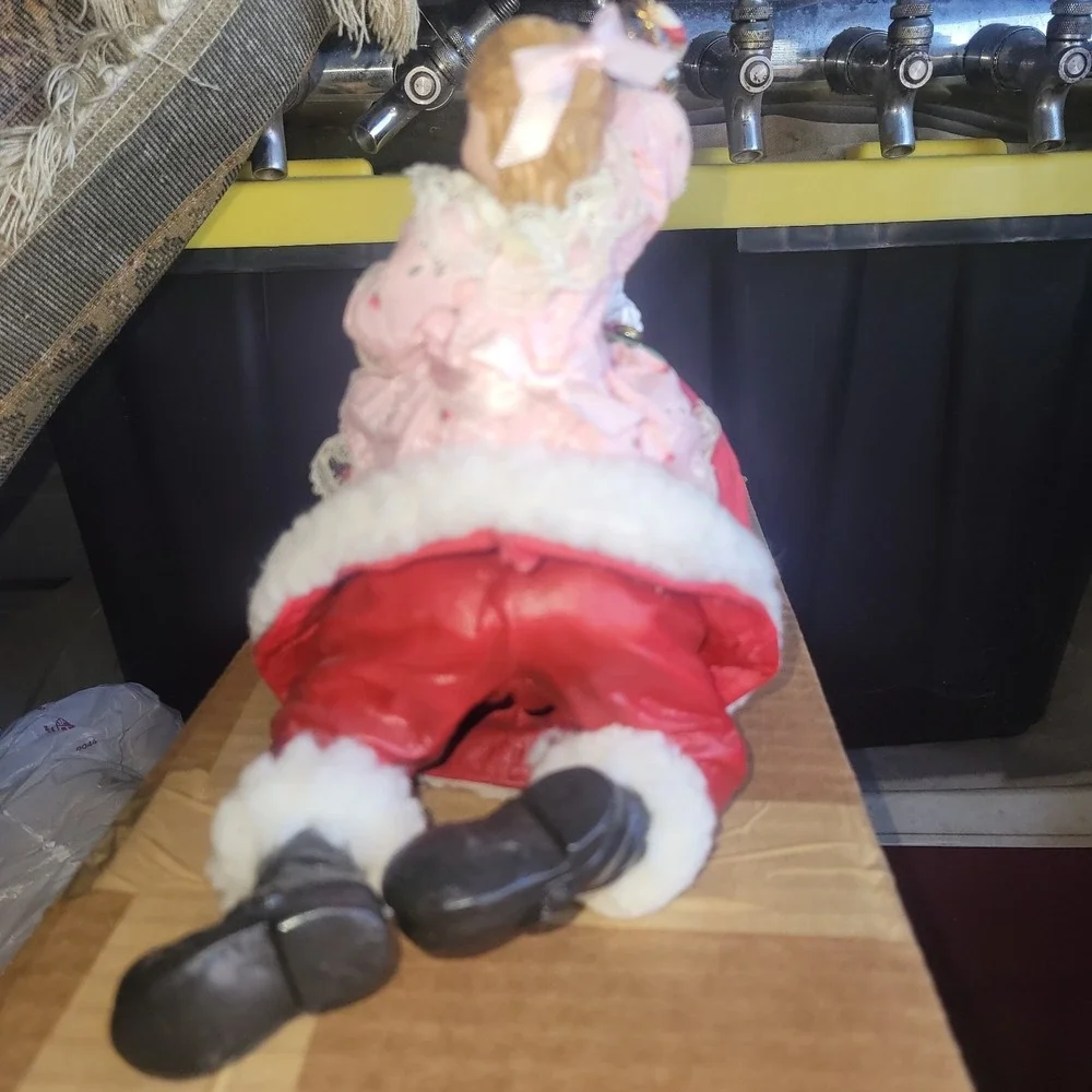 Kurt S Adler Granpa Santa Piggy Back Figurine Fabriche Marjorie Rothberg